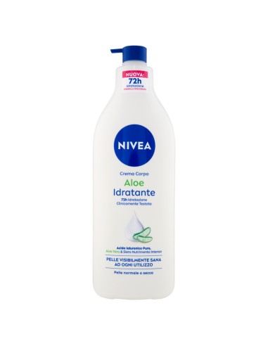 nivea body crema fluida corpo - 500ml - 72h idratante - aloe: tuttocasashop.live: igiene e cura della persona