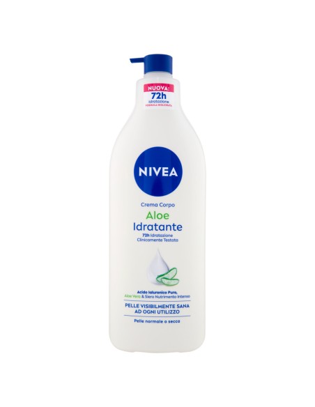 nivea body crema fluida corpo - 500ml - 72h idratante - aloe: tuttocasashop.live: igiene e cura della persona