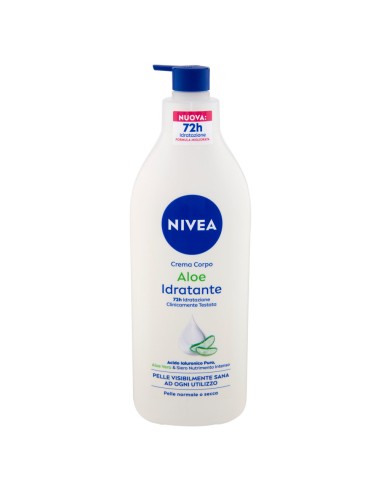 nivea body crema fluida corpo - 500ml - 72h idratante - aloe: tuttocasashop.live: igiene e cura della persona
