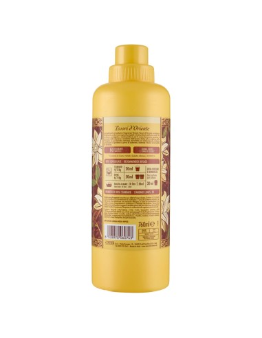 tesori d'oriente ammorbidente - 38 lavaggi 760ml - vaniglia e zenzero: tuttocasashop.live: prodotti per bucato e tessuti