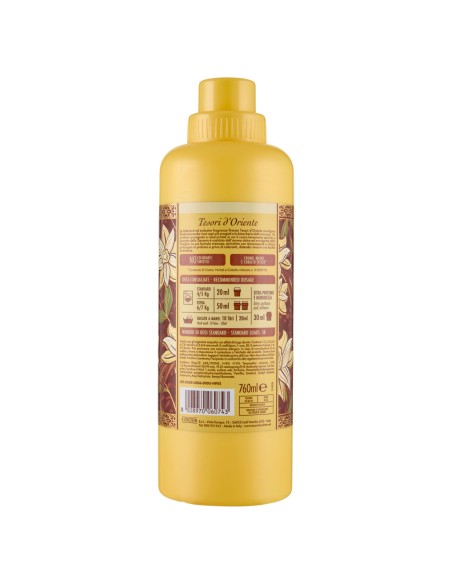 tesori d'oriente ammorbidente - 38 lavaggi 760ml - vaniglia e zenzero: tuttocasashop.live: prodotti per bucato e tessuti