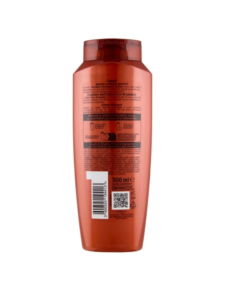 elvive l'oreal shampoo 300ml - olio straordinario jojoba nutrimento intenso: tuttocasashop.live: igiene e cura della persona