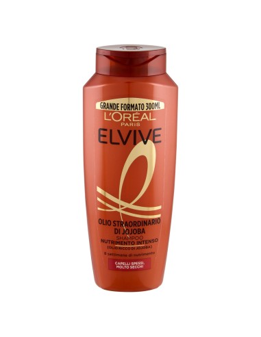 elvive l'oreal shampoo 300ml - olio straordinario jojoba nutrimento intenso: tuttocasashop.live: igiene e cura della persona
