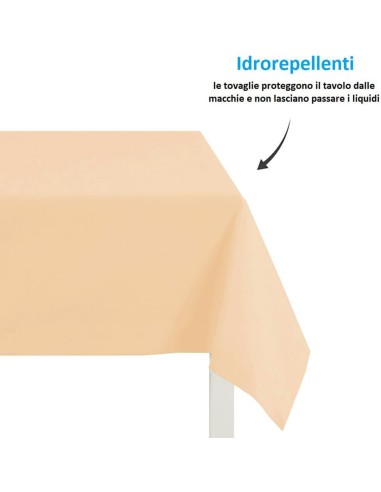 25 tovaglie da tavola in tnt quadrate coprimacchia - 1x1 metro - beige: tuttocasashop.live: carta & monouso