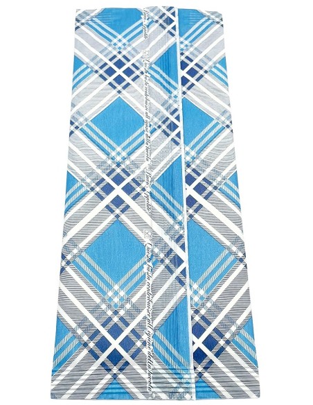 1000 buste portaposate in carta con tovaglioli - scozzese blu e azzurro: tuttocasashop.live: carta & monouso