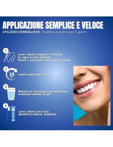 blanx oxygen power strisce sbiancanti - 10 pezzi - trattamento 5 giorni: tuttocasashop.live: igiene e cura della persona
