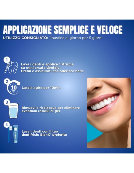 blanx oxygen power strisce sbiancanti - 10 pezzi - trattamento 5 giorni: tuttocasashop.live: igiene e cura della persona
