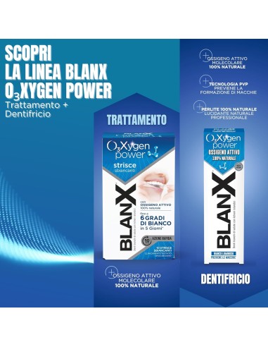 blanx oxygen power strisce sbiancanti - 10 pezzi - trattamento 5 giorni: tuttocasashop.live: igiene e cura della persona