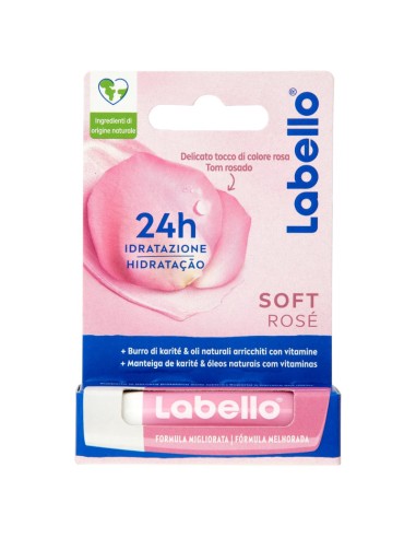 labello balsamo labbra - 5.5ml - 4.8g - soft rose: tuttocasashop.live: igiene e cura della persona