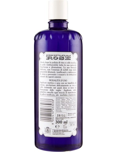acqua distillata alle rose roberts - tonico rinfrescante - 300ml: tuttocasashop.live: igiene e cura della persona