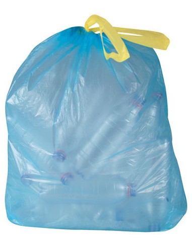 ecomi' 15 sacchi pattumiera 50x60cm azzurri profumati - maniglie legaveloce: tuttocasashop.live: pulizia e cura della casa