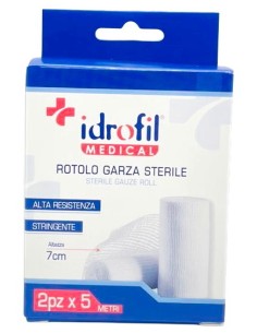 idrofil garza sterile alta resistenza - 7cm - 5 metri - 2 rotoli: tuttocasashop.live: igiene e cura della persona