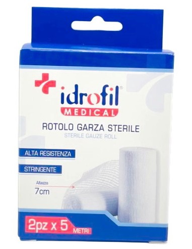 idrofil garza sterile alta resistenza - 7cm - 5 metri - 2 rotoli: tuttocasashop.live: igiene e cura della persona
