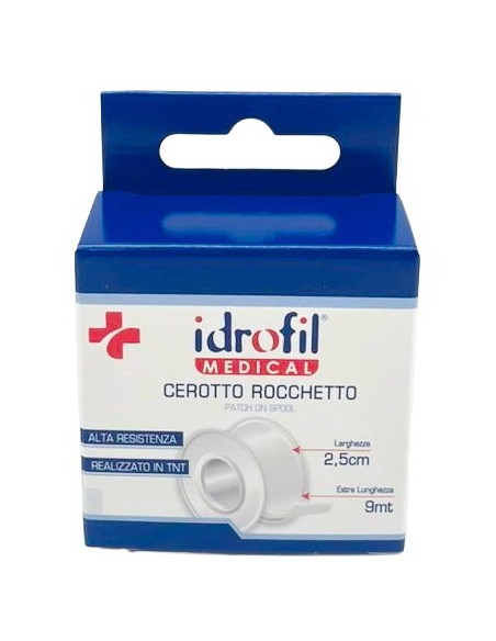 idrofil cerotto rocchetto medicazioni bianco - 2.5cm - 9 metri: tuttocasashop.live: igiene e cura della persona