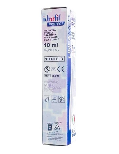 idrofil provetta sterile graduata 10ml - per analisi delle urine: tuttocasashop.live: igiene e cura della persona