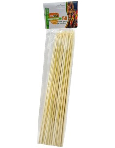 itaca' spiedini in legno di bamboo - 25cm - 50 pezzi: tuttocasashop.live: carta & monouso