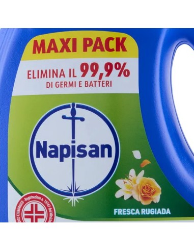 napisan additivo liquido igienizzante bucato - maxi pack 2200ml - rugiada: tuttocasashop.live: prodotti per bucato e tessuti