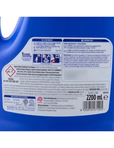 napisan additivo liquido igienizzante bucato - maxi pack 2200ml - rugiada: tuttocasashop.live: prodotti per bucato e tessuti