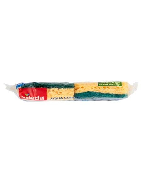 vileda aqua classic spugne con abrasivo - 2 pezzi: tuttocasashop.live: pulizia e cura della casa