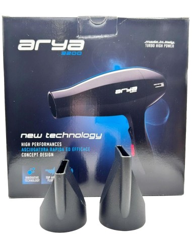 arya 3200 phon asciugacapelli professionale 1800w - con 2 becchi diffusori: tuttocasashop.live: altro - bazar