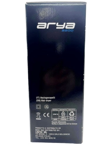 arya 3200 phon asciugacapelli professionale 1800w - con 2 becchi diffusori: tuttocasashop.live: altro - bazar