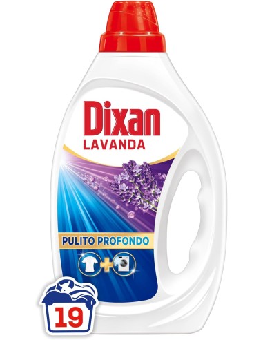 dixan detersivo lavatrice liquido 19 lavaggi - 885ml - lavanda: tuttocasashop.live: prodotti per bucato e tessuti