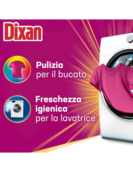 dixan detersivo lavatrice liquido 19 lavaggi - 885ml - color - capi colorati: tuttocasashop.live: prodotti per bucato e tessuti