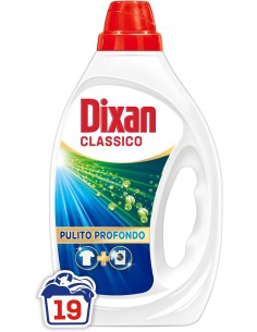 dixan detersivo lavatrice liquido 19 lavaggi - 885ml - classico: tuttocasashop.live: prodotti per bucato e tessuti