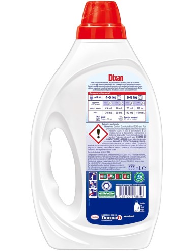 dixan detersivo lavatrice liquido 19 lavaggi - 885ml - classico: tuttocasashop.live: prodotti per bucato e tessuti