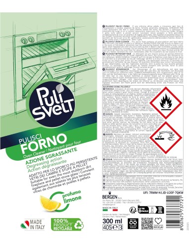 pulisvelt spray pulitore per forni fornelli e grill - 300ml: tuttocasashop.live: pulizia e cura della casa