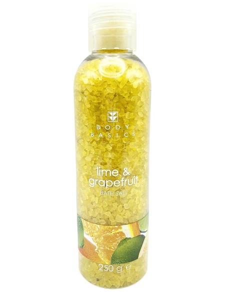 body basics sali da bagno 250 grammi - lime: tuttocasashop.live: igiene e cura della persona