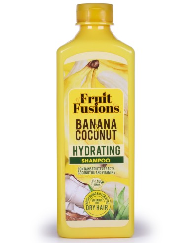 fruit fusions shampoo 600ml - idratante - banana e coconut - capelli secchi: tuttocasashop.live: igiene e cura della persona