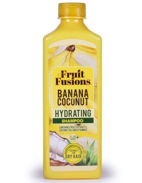 fruit fusions shampoo 600ml - idratante - banana e coconut - capelli secchi: tuttocasashop.live: igiene e cura della persona