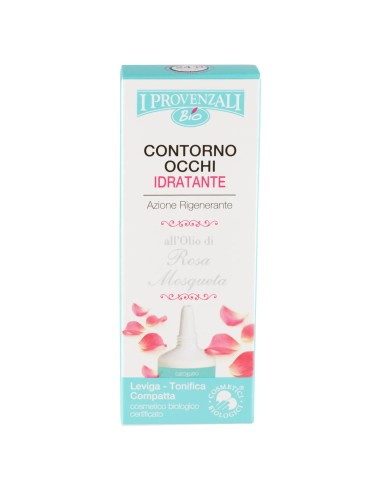 i provenzali bio contorno occhi idratante - 15ml - olio di rosa mosqueta: tuttocasashop.live: igiene e cura della persona