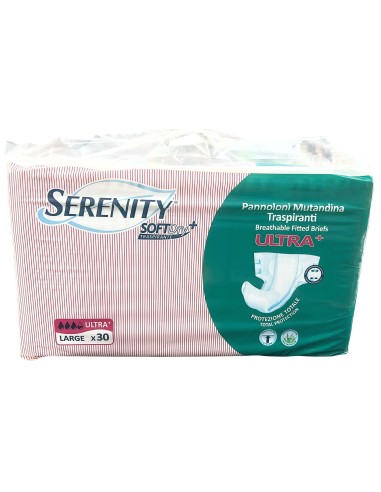 serenity pannoloni mutandina per incontinenti - 30 pezzi - ultra - taglia l: tuttocasashop.live: igiene e cura della persona