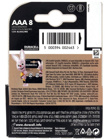 duracell simply pile formato aaa ministilo 1.5v - 8 pezzi - alkaline: tuttocasashop.live: altro - bazar