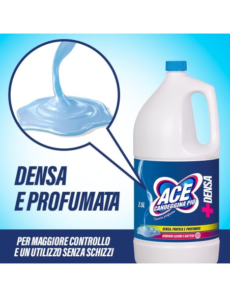 ace candeggina piu' +denso - 2500ml - fresco profumo - casa e bucato: tuttocasashop.live: prodotti per bucato e tessuti