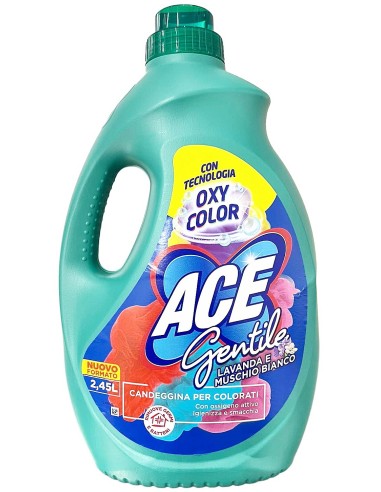 ace gentile candeggina delicata 2450ml oxy color - lavanda e muschio bianco: tuttocasashop.live: prodotti per bucato e tessuti