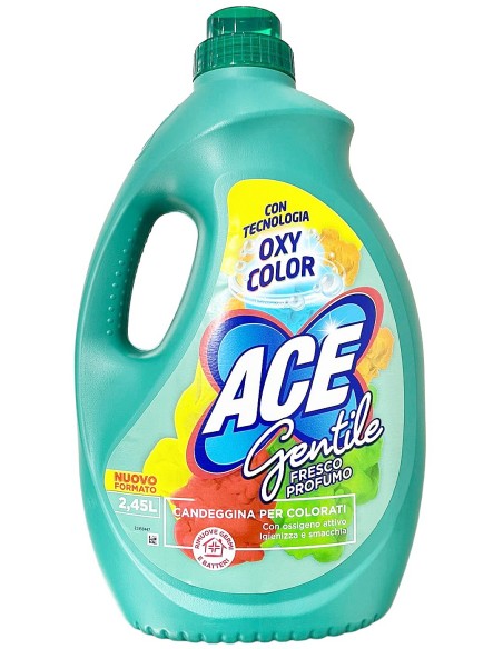 ace gentile candeggina delicata - 2450ml - oxy color - fresco profumo: tuttocasashop.live: prodotti per bucato e tessuti