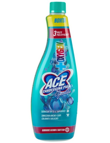 ace gentile spray 650ml sgrassa le superfici - smacchia il bucato - ricarica: tuttocasashop.live: pulizia e cura della casa