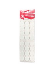 24 feltrini tondi medi - diametro 28mm - colore bianco - autoadesivi: tuttocasashop.live: altro - bazar
