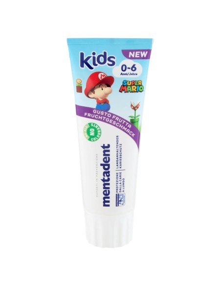 mentadent kids dentifricio 75ml - bambini 0-6 anni - gusto frutta: tuttocasashop.live: igiene e cura della persona