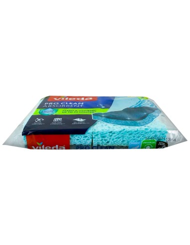 vileda pro clean spugne con abrasivo - 2 pezzi - viscosa: tuttocasashop.live: pulizia e cura della casa