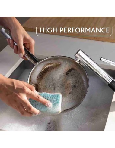 vileda pro clean spugne con abrasivo - 2 pezzi - viscosa: tuttocasashop.live: pulizia e cura della casa