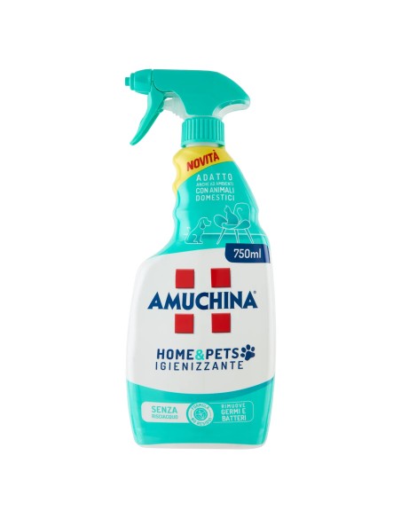 amuchina spray home & pets igienizzante - 750ml - rimuove germi e batteri: tuttocasashop.live: pulizia e cura della casa