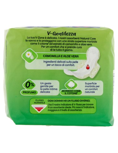 nuvenia natural care assorbenti - 10 pezzi - con ali: tuttocasashop.live: igiene e cura della persona