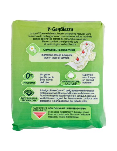 nuvenia natural care assorbenti - 7 pezzi - notte con ali: tuttocasashop.live: igiene e cura della persona
