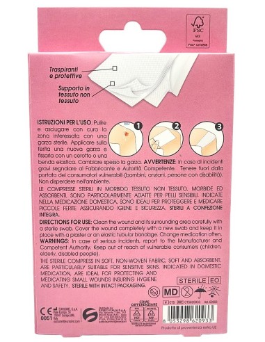 setablu compresse di garza per medicazione - 15x15cm - 8 pezzi - sterili: tuttocasashop.live: igiene e cura della persona