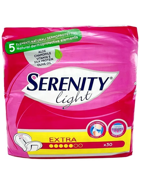 serenity light 30 assorbenti anatomici per piccole perdite di urina: tuttocasashop.live: igiene e cura della persona