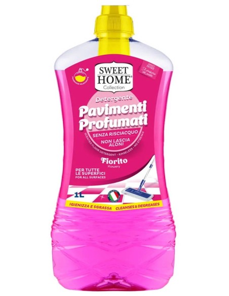 sweet home detergente pavimenti - 1 litro - fiorito: tuttocasashop.live: pulizia e cura della casa